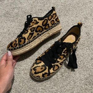 Sam Edelman Like New Cheetah Sneaker Espadrille